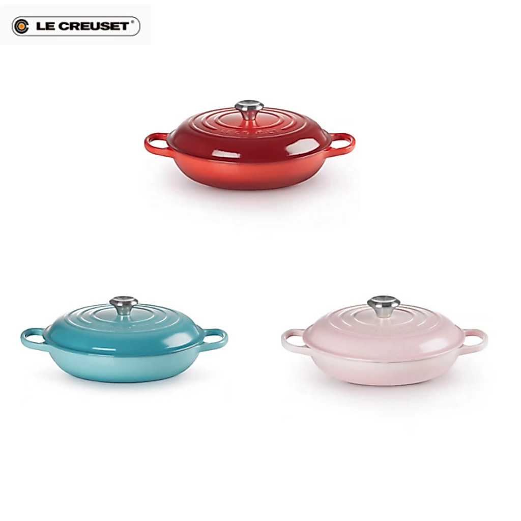 LE CREUSET French imported enameled cast iron wok seafood sukiyaki stir fry stew soup