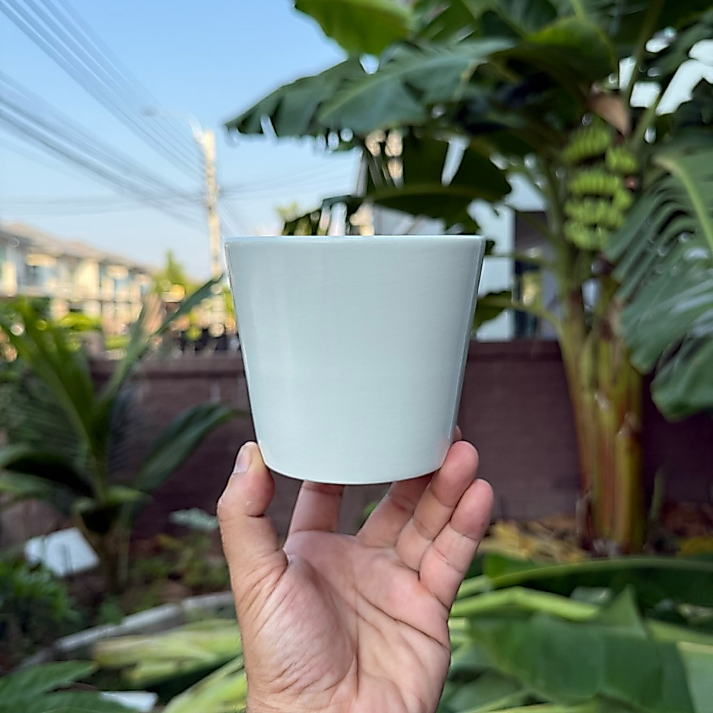 กระถางต้นไม้ IKEA แท้ 100% SOJABÖNA โซย่าเบอน่า กระถาง อิเกีย กระถางมินิมอล สีขาว ขนาด 9,12,15 ซม. มินิมอล แต่งบ้าน