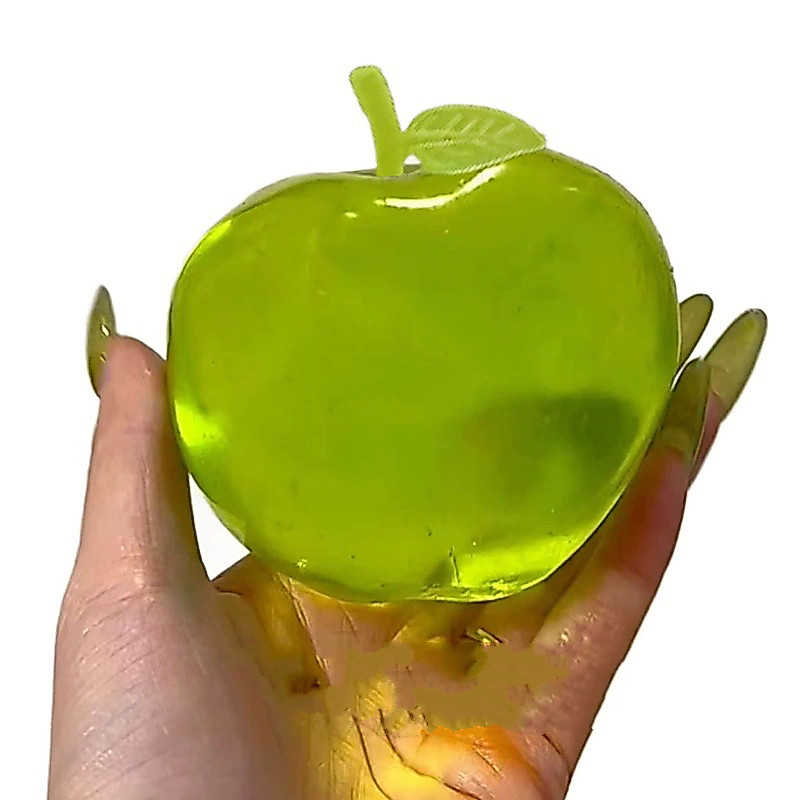 Squishy Green Apple Stress Ball บีบของเล่นบรรเทาความเครียดและ Vent Anger Fidget Sensory สําหรับ Aduilt และเด็ก