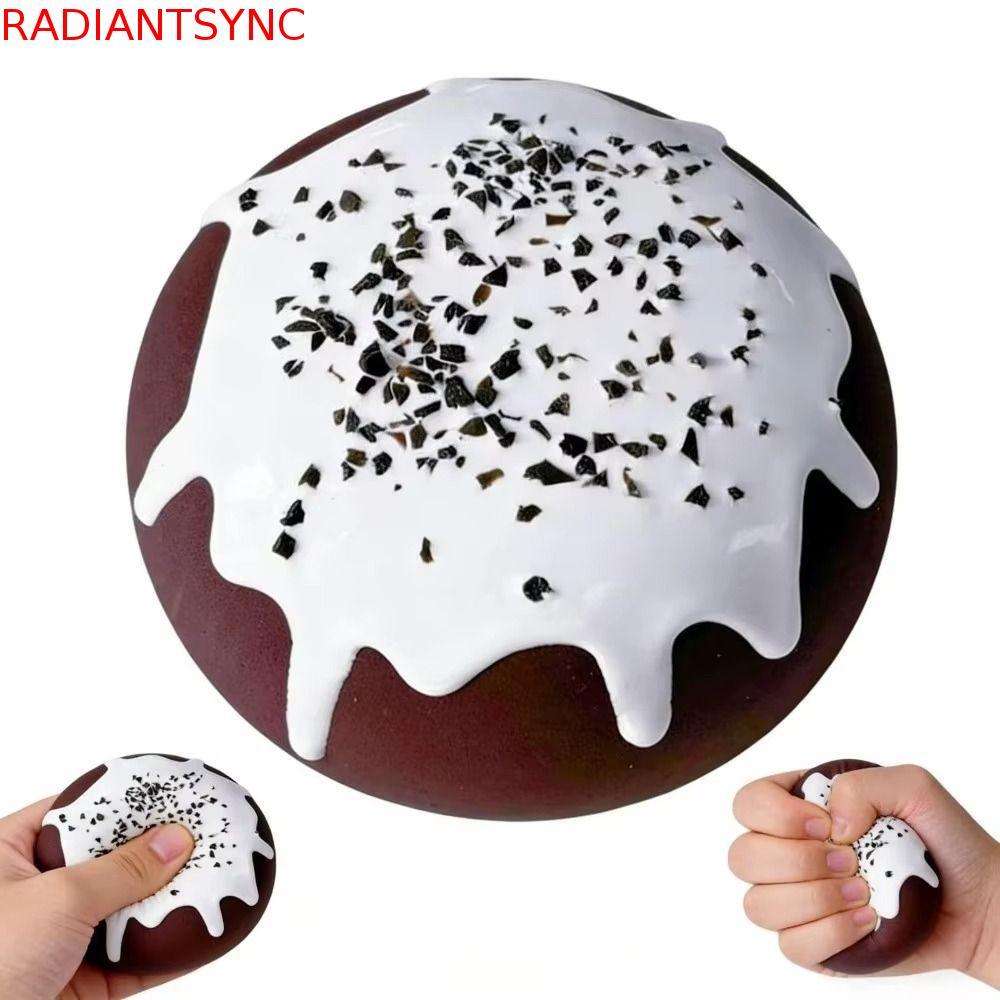 RADIANTSYNC จําลองขนมบีบของเล่น,วัสดุนุ่ม Squeezable Texture ช็อกโกแลตขนมปัง Fidget ของเล่น, รูปร่างน่ารักสมจริงออกแบบช้า Rising ช้า Rebound ของเล่น