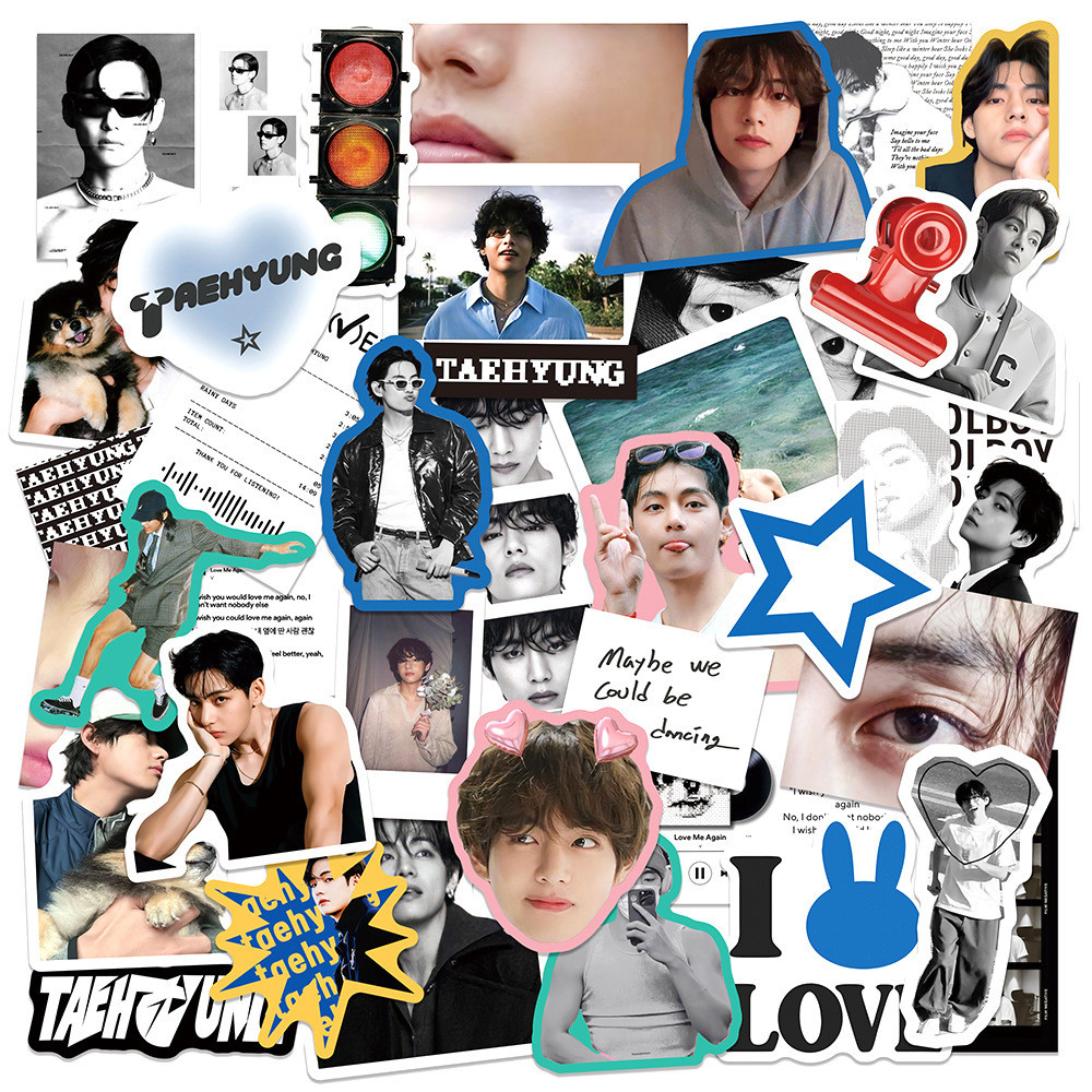 50 Zhang Feng Kim taehyung taehyung Single bts Mixed Handbook Star Waterproof#6605