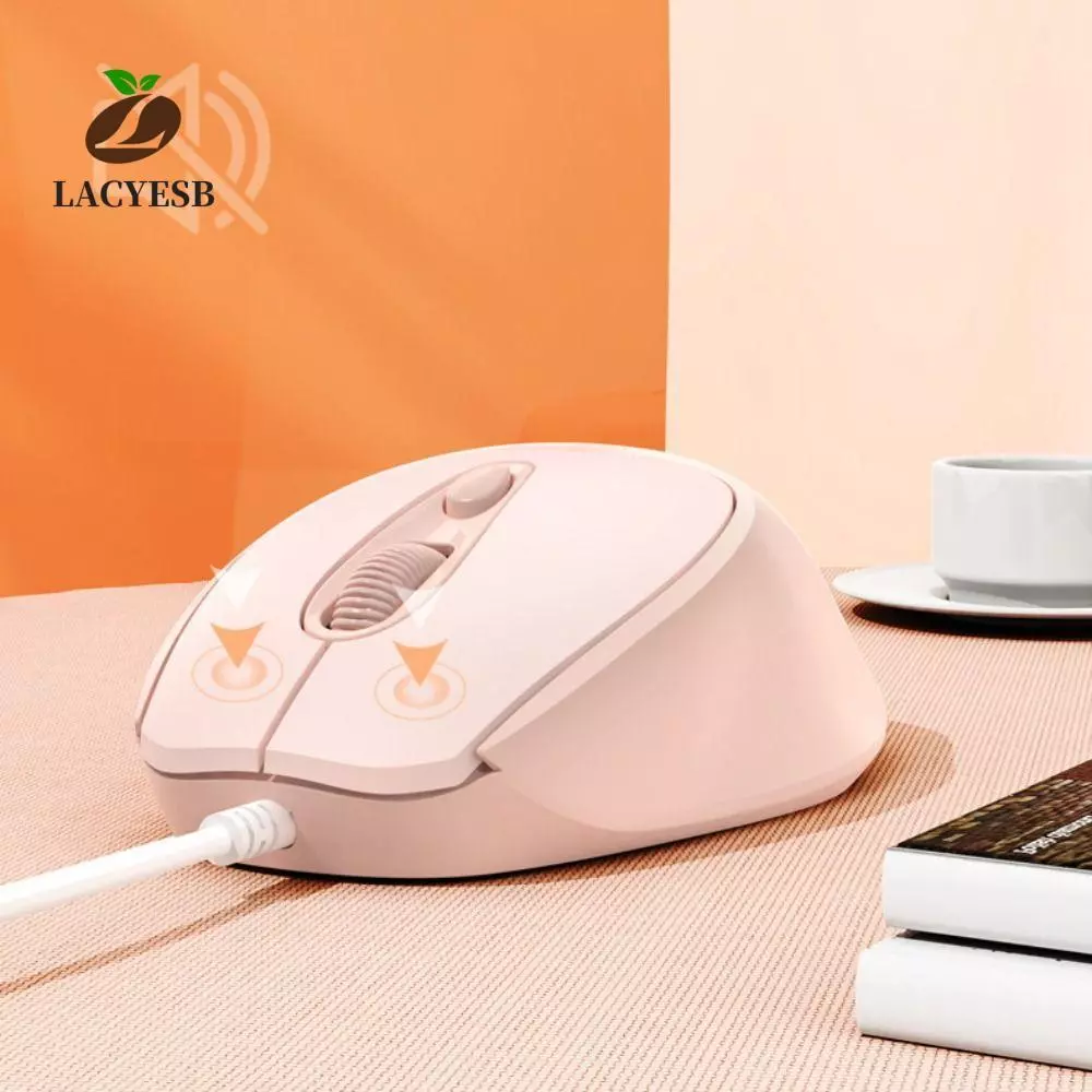 LACYESBA เมาส์ Type C มีสาย Ergonomic