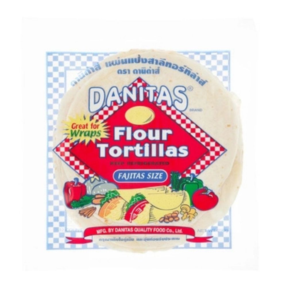 Danitas Flour Tortillas ดานิต้าส์แผ่นแป้งทอร์ทิล่าส์ 6นิ้ว 235กรัม