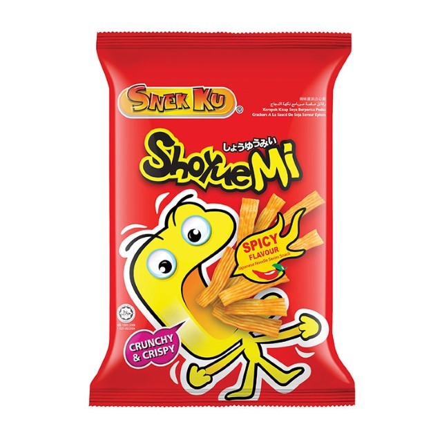 โชยุมิ ขนมอบกรอบรสเผ็ด Shoyue Mi Japanese Noodle Snack Spicy 60g.