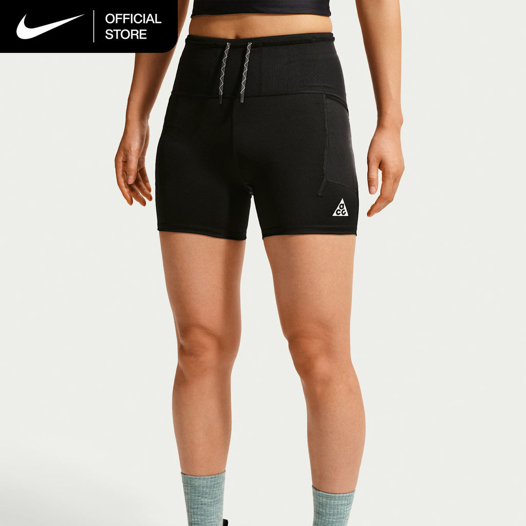 Nike Dri-FIT Women's ACG High-Waisted 4" Trail Running Shorts - Black [IO9644-010]