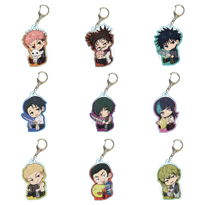 Kinji Hakari Choso อะนิเมะ KeyChain Yuta Okkotsu Megumi Fushiguro ผู้ชายพวงกุญแจสําหรับผู้หญิงการ์ตู