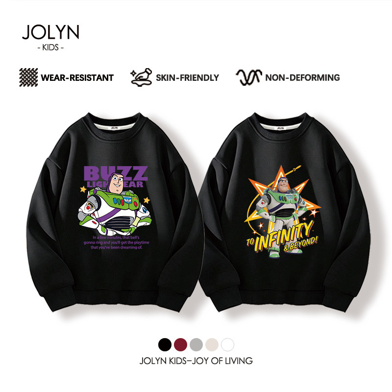เสื้อสเวตเตอร์เด็กแฟชั่น คอกลม ใส่สบาย นุ่ม Toy Story ลายพิมพ์การ์ตูนน่ารัก เด็ก 3-13 ขวบ ลำลอง (พร้อมส่ง)