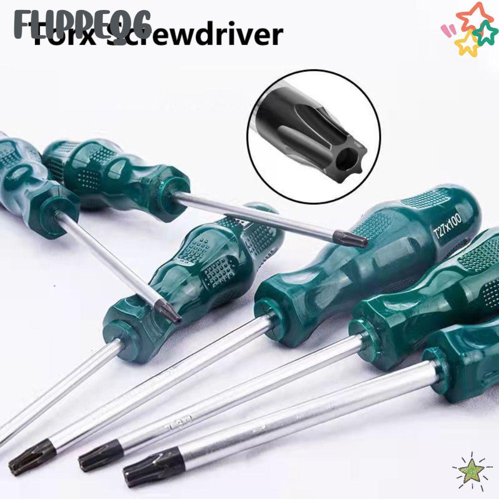 FLIPPEQ6 Torx ไขควง, 400 มม.T15 T20 T25 T30 ไขควงหกเหลี่ยม, พร้อมรู Home Repair ไขควงอัลเลนคุณภาพสูง