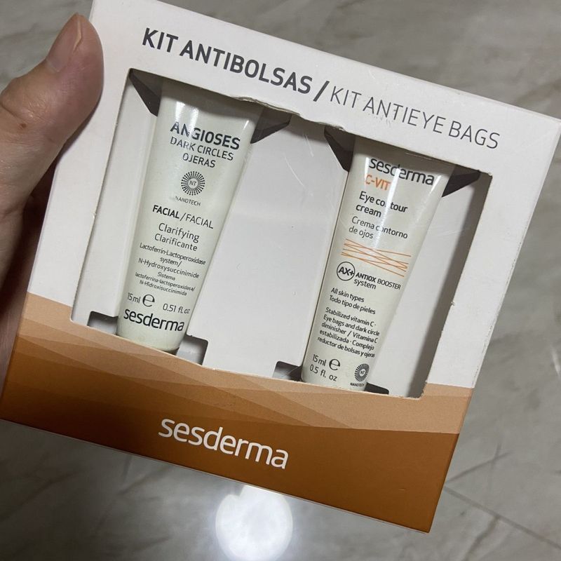 Sesderma assdermaVC Double Brightening Eye Cream Set Box Eye Bags Dark Circles ลบริ้วรอย 6.10.1