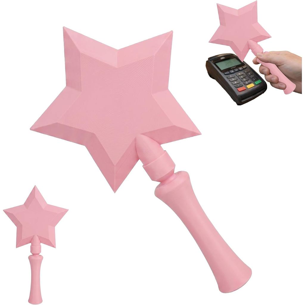 RPLAYFAB Star-Shaped Alipay Stick,สั้น-Touch Alipay Stick,การพิมพ์ 3D Non-TouchบัตรเครดิตAlipay Magi