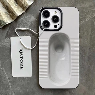 รูปแบบห้องน้ํานั่งยองตลกเหมาะสําหรับ iPhone 15 Pro Thin Case เคสซิลิโคนอ่อนนุ่ม 14 ProMax 17 Pro 16 Pro Max 11 Pro Max XS Max 17 12 13 Pro