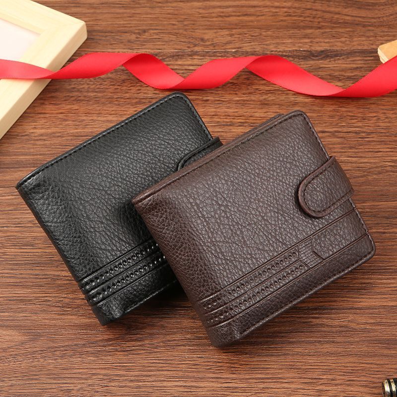 Wallet Men Money bag man Men Wallet PU Leather Short Zipper Buckle Wallet Wallet Coin Purse amj20266