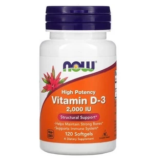 [ดีที่สุดในD3] NOW FOOD Vitamin D3 วิตามิน ขนาด 125 มคก. (5,000 IU) 120/240 แคปซูล เสริมภูมิต้านทาน บำรุงกระดูกและฟัน