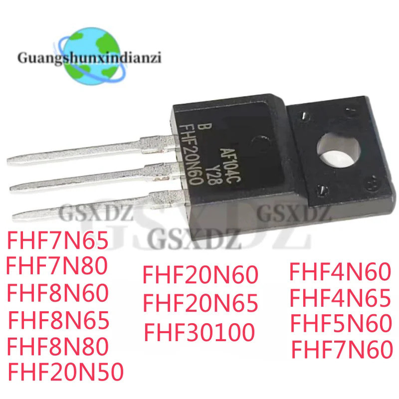5PCS FHF20N60 FHF20N65 FHF20N50 FHF30100 FHF4N60 FHF4N65 FHF5N60 FHF7N60 FHF7N65 FHF7N60F7N60 FHF7N6
