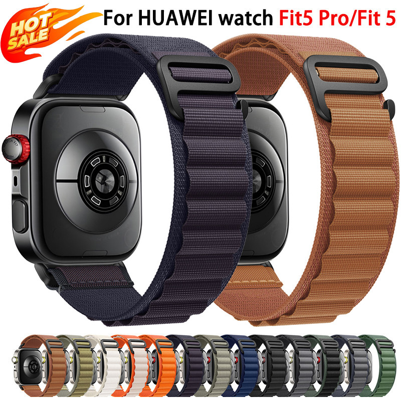 สายถักไนลอนสําหรับ Huawei Watch Fit 5 Pro/Fit 5/Fit 4/Fit 4 Pro/Fit 3 สายสปอร์ตลูป