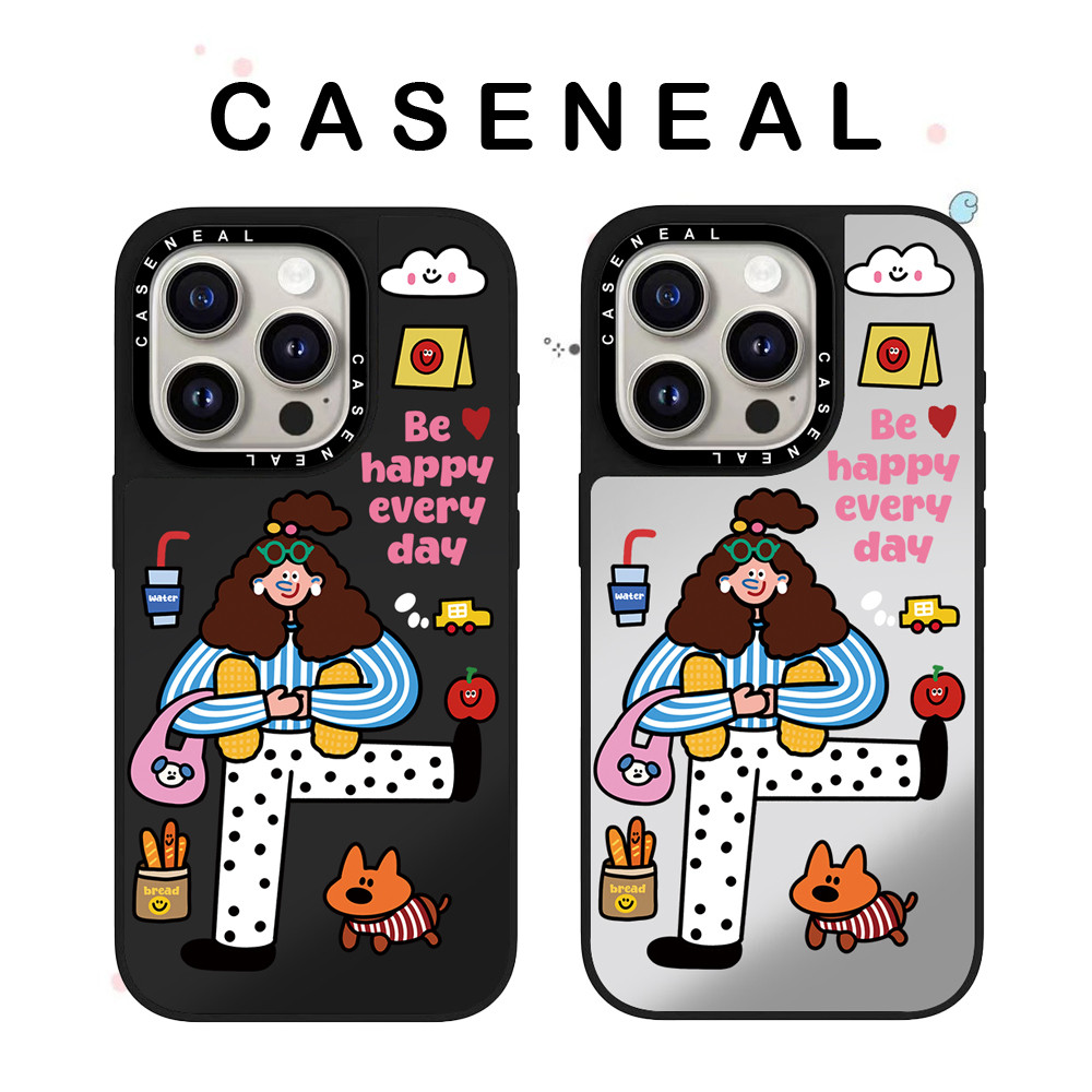 CASENEAL Market girl Mirrorเคสโทรศัพท์โปร่งใสเหมาะสําหรับiPhone 17ProMax 17pro 17 air 16promax 16 15promax 15 14promax 13 13Promaxแฟชั่นAnti Drop Hard Case