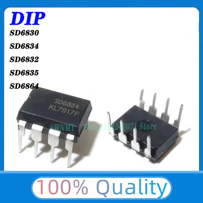 5PCS SD6830 SD6832 SD6834 SD6835 SD6864 DIP8 ชิปไฟ IC