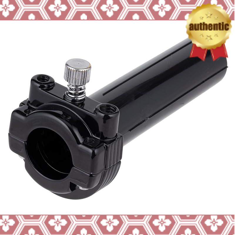 Kijima Motorcycle Parts Throttle Holder with Pipe for Inch/2-Cable Harley ('82-'15) Black HD-04811