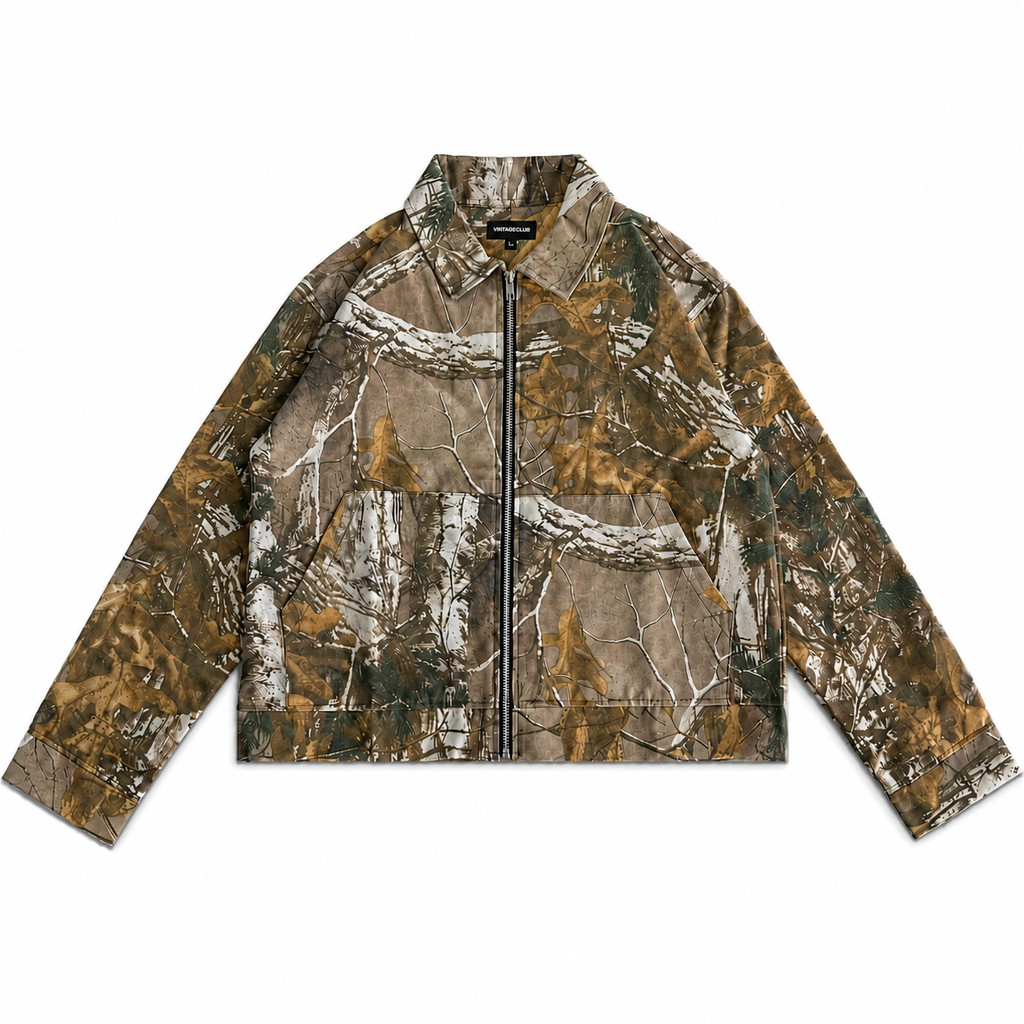 เสื้อแจ็คเก็ต LEOPARD PATTERN WORK | LEOPARD TRANTING BOXY JACKET