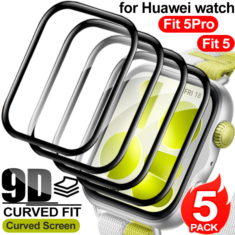 1-3-5 ชิ้นป้องกันหน้าจอสําหรับนาฬิกา Huawei Fit 5 Pro ฝาครอบป้องกันฟิล์มป้องกันรอยขีดข่วนสําหรับ Huawei Fit3 Fit4 Fit4Pro Fit5 อุปกรณ์เสริม