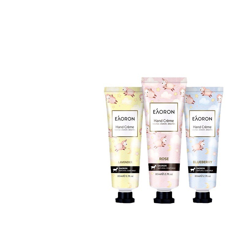 EAORON Australia Eaoron Goat Milk Hand Cream Gift Box Rejuvenating Portable Anti-Drying 3 ชิ้น/กล่อง