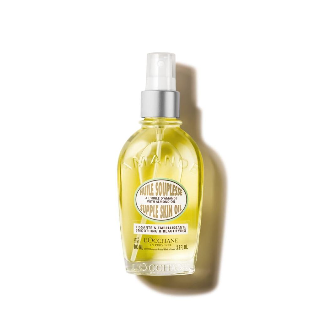 LOCCITANE Almond Body Oil, Moisturizing, Nourishing, Moisturizing, Softening Dry Skin, Quick Absorpt