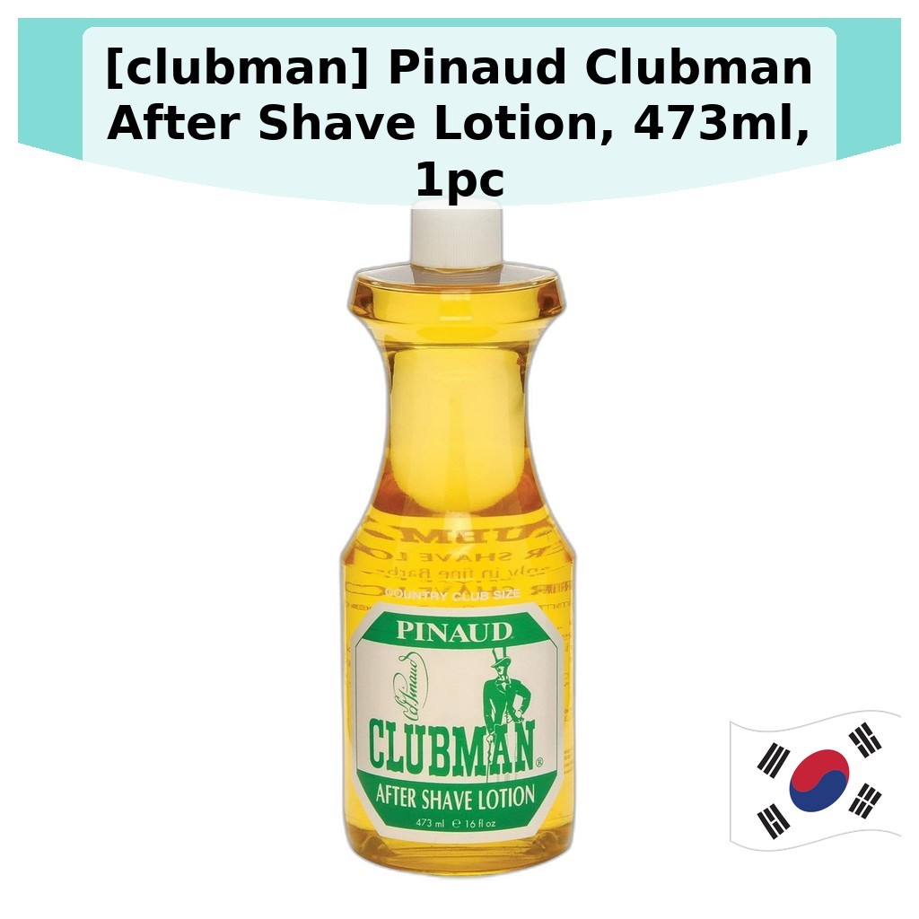 [clubman] Pinaud Clubman After Shave Lotion, 473ml, 1pc / Korean After Shave Lotion / Toning Formula