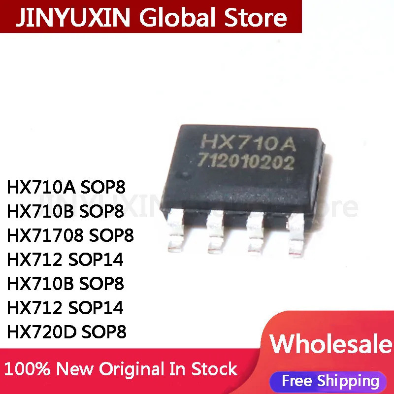 5 ชิ้น HX710A HX710B HX1708 SOP8 HX712 SOP14 HX710B SOP8 HX712 SOP14 HX720D SOP8 ชิป IC ขายส่ง