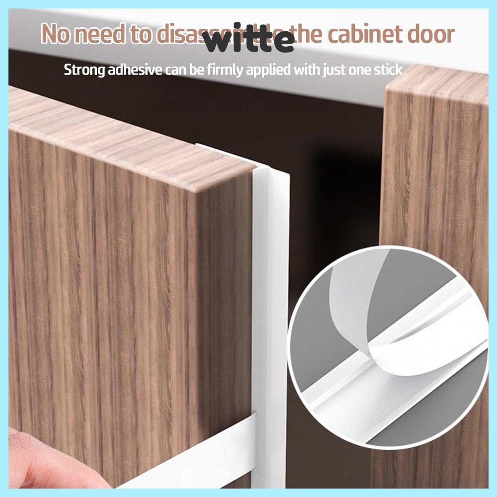 WITTE แถบกันฝุ่นประตูตู้, แถบซีล TPE 2.8M, ซีลตู้เสื้อผ้าแบบมีกาวในตัว กันแมลง