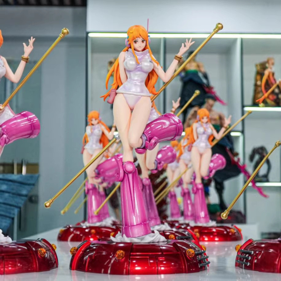 One Piece Nami Egghead Island อะนิเมะรูปปั้นรูปอินเทรนด์สะสมเครื่องประดับชนิดบรรจุกล่อง