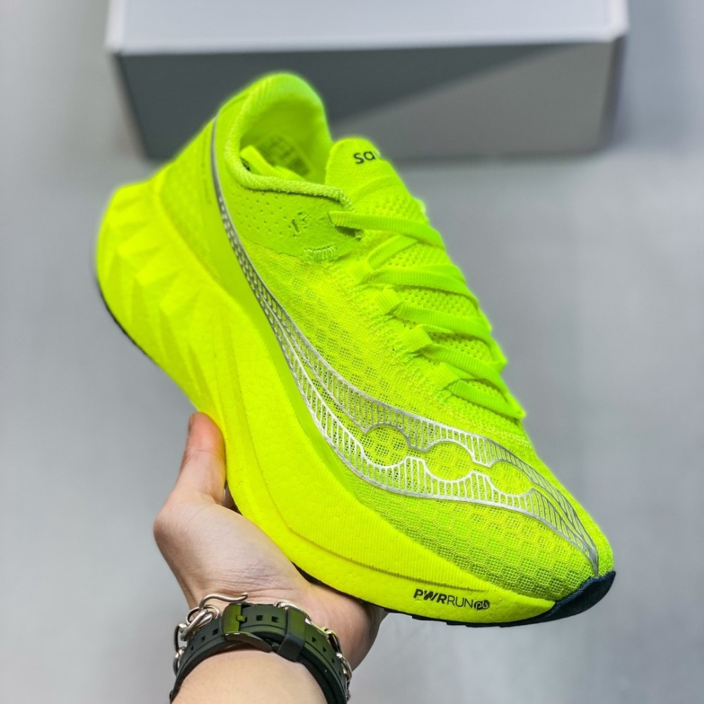 S8AA Saucony ENDORPHIN PRO4 วิ่งShoseสําหรับผู้ชายและผู้หญิงรองเท้าผ้าใบคู่Unisex Cushionedและตาข่าย