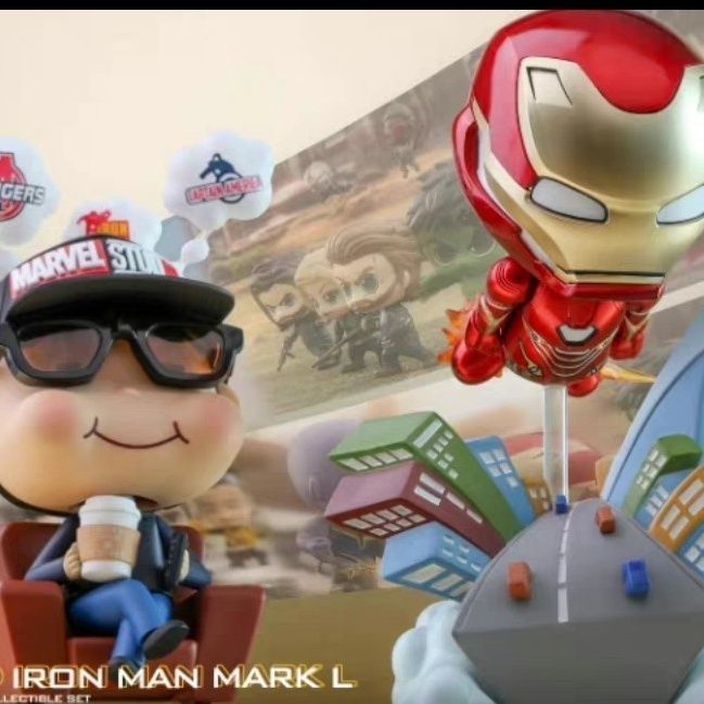 HT Cosbaby The First Tenth Anniversary Edition Iron Man Series Movbi+Iron Man MK50 Set Ready Stock