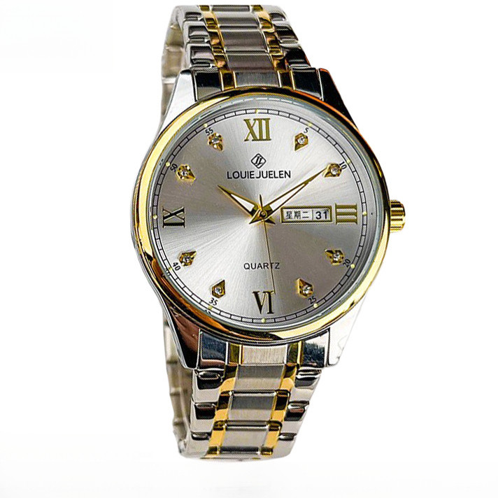 Inlaid Couple louie Calendar louie Waterproof Diamond louie Watch jueelen Watch