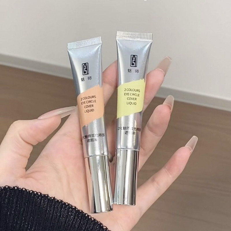 ZHEN ZHEN⭐ZFC Two-Color Eye Dark Circles Eye คอนซีลเลอร์ persent Moisturizing ครอบคลุมจุด Tear Groov