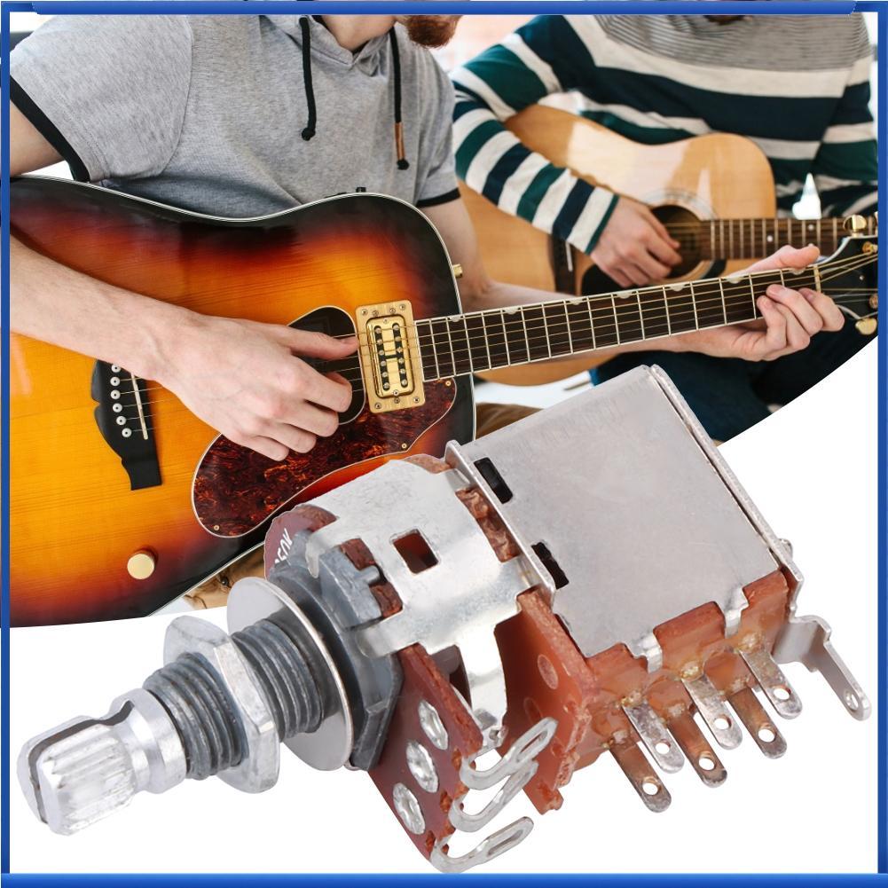 Lestoree-th Lestoree-th Acouto กีตาร์ควบคุมหม้อ 00K Potentiometer สำหรับไฟฟ้าและเบส 8 มม.ความยาวเพลา