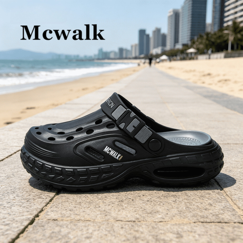 MCWALK กีฬากลางแจ้งรองเท้าแตะผู้ชายที่ถอดออกได้กันลื่นทนต่อการสึกหรอดูดซับแรงกระแทกสบาย