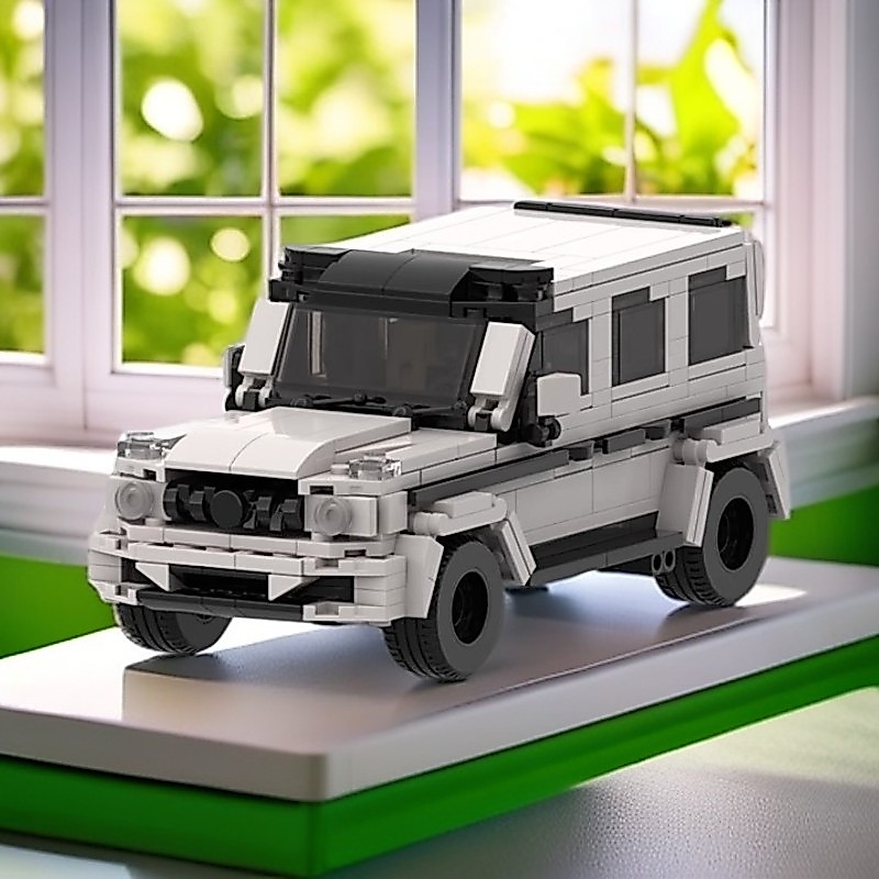 MOC Building Blocks ใช้งานร่วมกับ Lego Assembly รถ G63 Mairui รุ่น Racing รถปริศนา speed8 ตารางกีฬาร