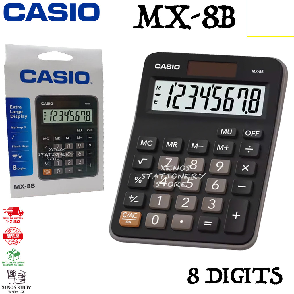 CASIO MX-8B 8DIGIT CALCULATOR
