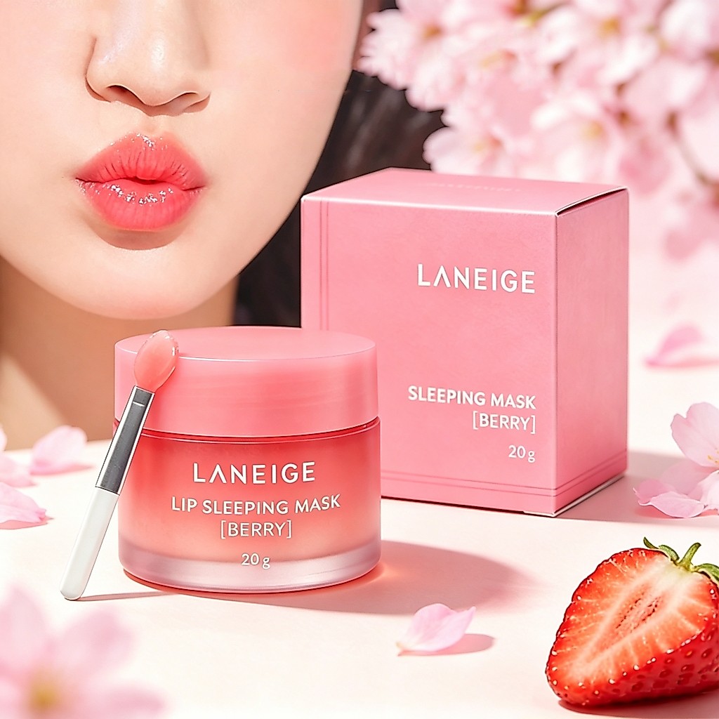 Laneige Lip Sleeping Mask EX Berry 20g ลาเนจ ลิปมาส์กปากก่อนนอน บำรุงริมฝีปากแห้งกรอบ ให้ความชุ่มชื้นนานทั้งคืน