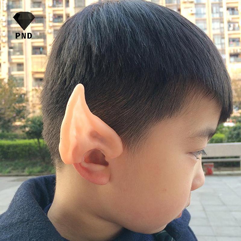 PND Elf Ears คอสเพลย์อุปกรณ์เสริมปาร์ตี้ฮาโลวีน Latex Soft Ear raoog