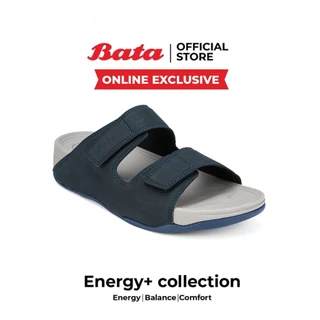 Online Exclusive Bata บาจา Energy+ รองเท้าแตะแบบสวม สำหรับผู้ชาย สีน้ำเงิน 8619564 สีดำ 8616564 สีน้ำตาล 8614564