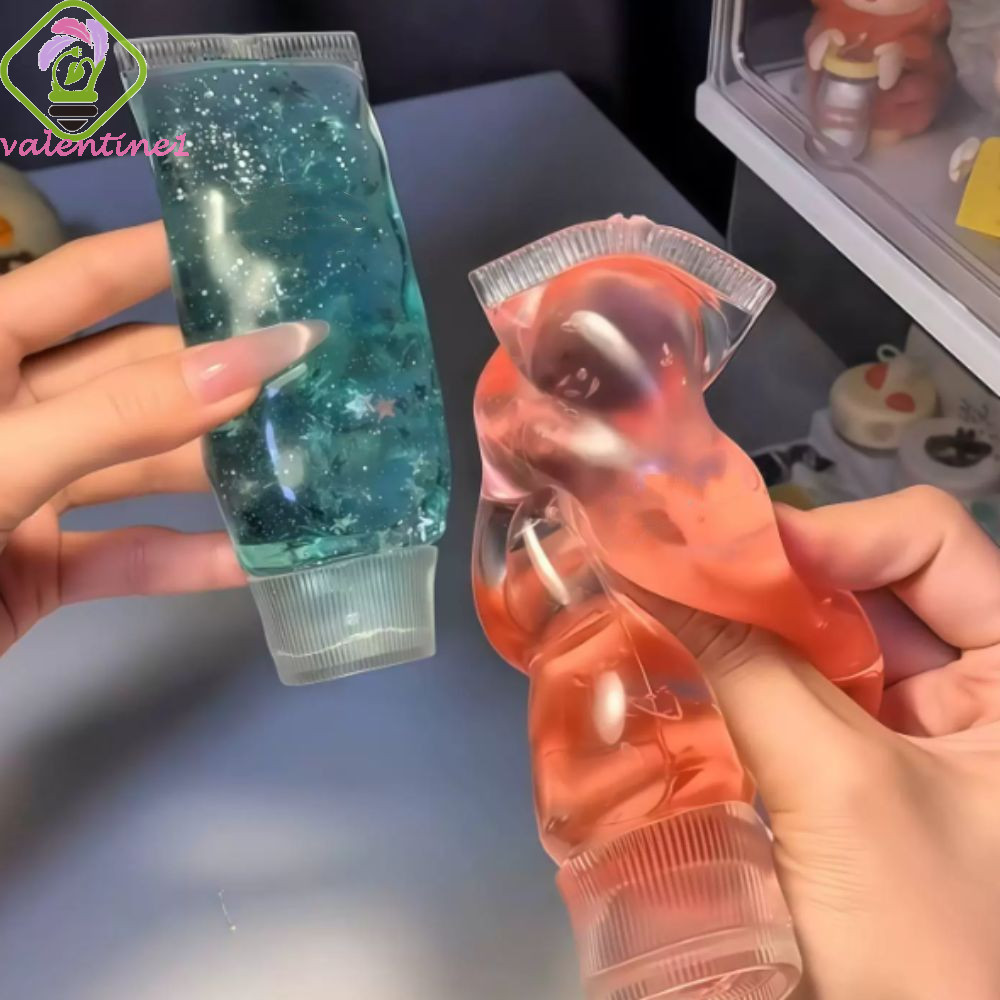 VALENTINE ยาสีฟัน Squishy Toy, Sensory Soft Elastic Facial Cleanser Fidget, เด็ก Shapeable Non-Bounce Pinch Squishy ของเล่นของขวัญวันเกิด