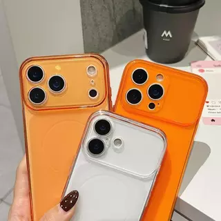 วงกลมบางพิเศษมุมมองขนาดใหญ่ทันทีเปลี่ยน17เคสโทรศัพท์สีชมพูเหมาะสําหรับ ไอโฟน 11 12 13 14 15 16 17 มือโปร สูงสุด Plus Pro