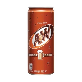 เอแอนด์ดับบลิว น้ำอัดลมรูทเบียร์ A&W Rootbeer Soft Drink 325ml.