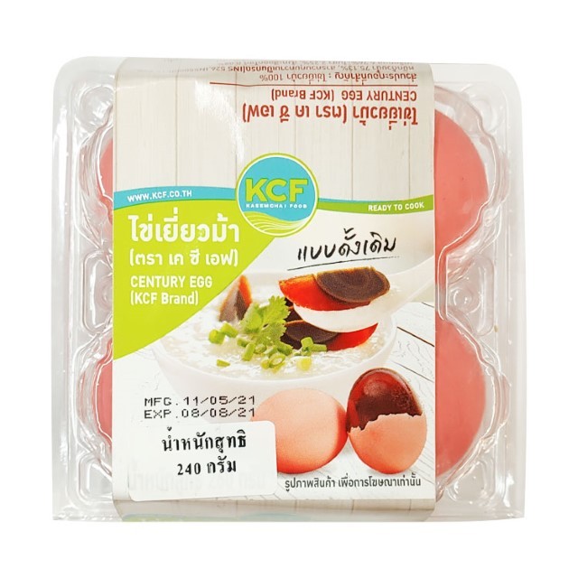 เคซีเอฟ ไข่เยี่ยวม้า KCF Century Eggs 4Egg