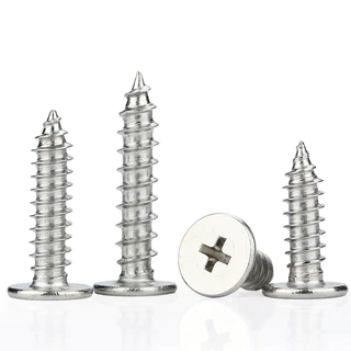 สกรู เกลียวปล่อย หัวแบนบาง แฉก T+ เกลียวปล่อย ปลายแหลม / CM Ultra-Thin Head Self Tapping Screw M2/M2.3/M2.6/M3/M3.5/M4/M5/M6 LCC-TH-1
