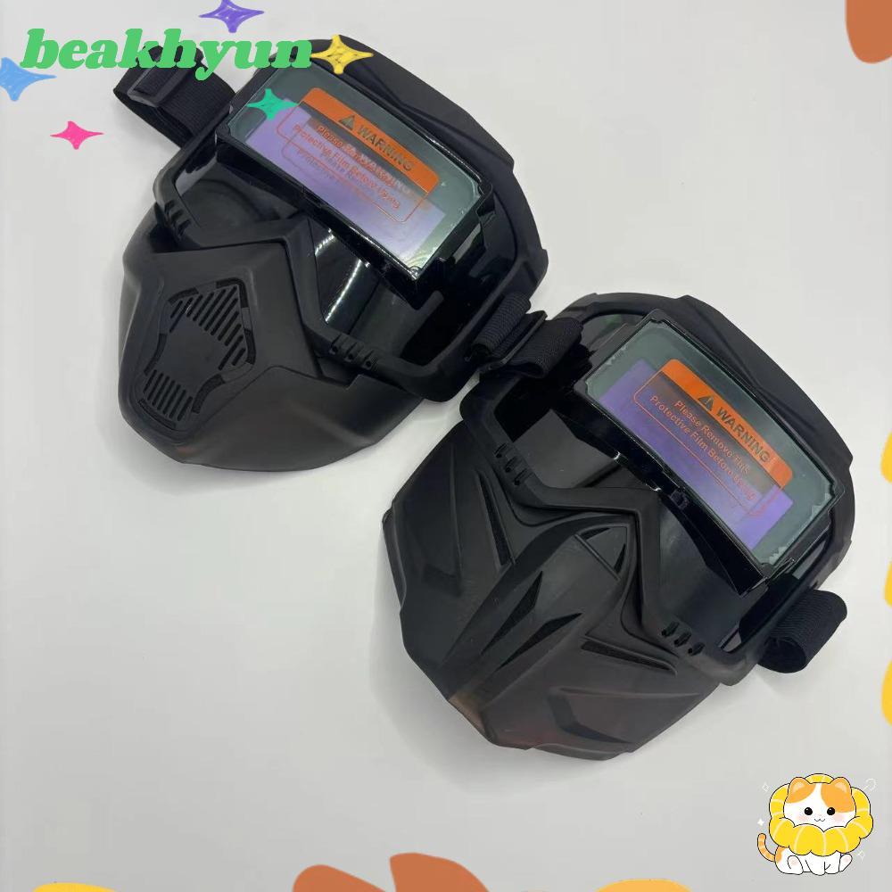 แว่นตาเชื่อม YUN, Auto Darkening แถบปรับเครื่องเชื่อม,คุณภาพสูงที่ถอดออกได้ทนต่อแรงกระแทกแยกประเภท Face Shield อุปกรณ์ป้องกันทํางาน