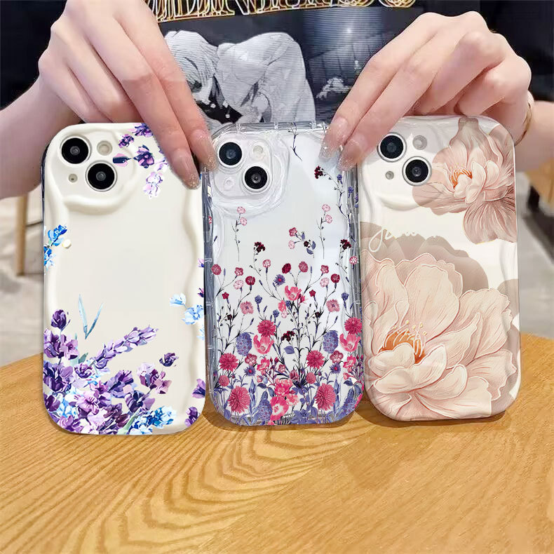 เคสโทรศัพท์สําหรับOPPO Reno 15F 15 14F 14 Pro 13F 12F 13 12 10 11 11F 8Z 7Z 8 Pro 8T Reno15F 5Gดอกไม
