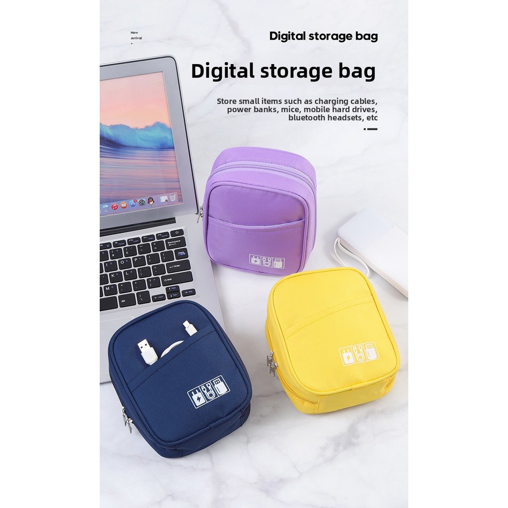 Travel Electronics Organizer Bag Portable Cable Case Charger Headphone USB Hub Pouch