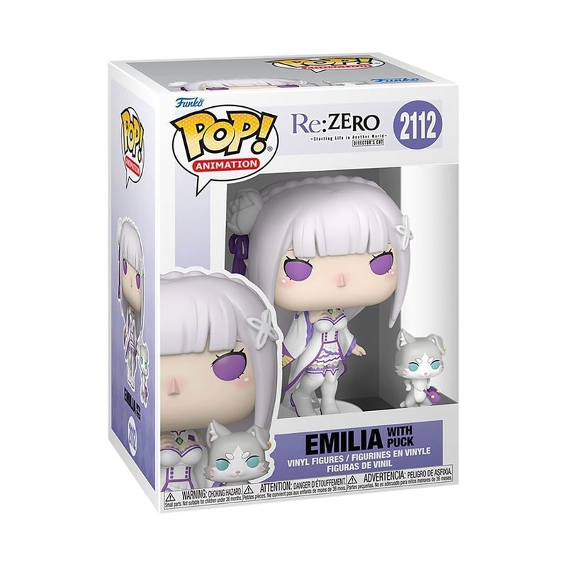 【พร้อมส่ง】re zero emilia rem figure Funko POP 2112 Zero-Starting Life in Another World Emilia Figure